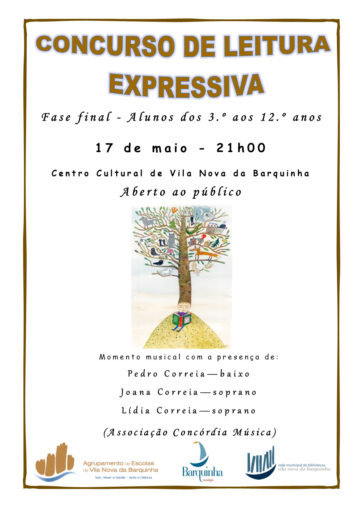Cartaz Concurso de Leitura Expressiva 2019 2