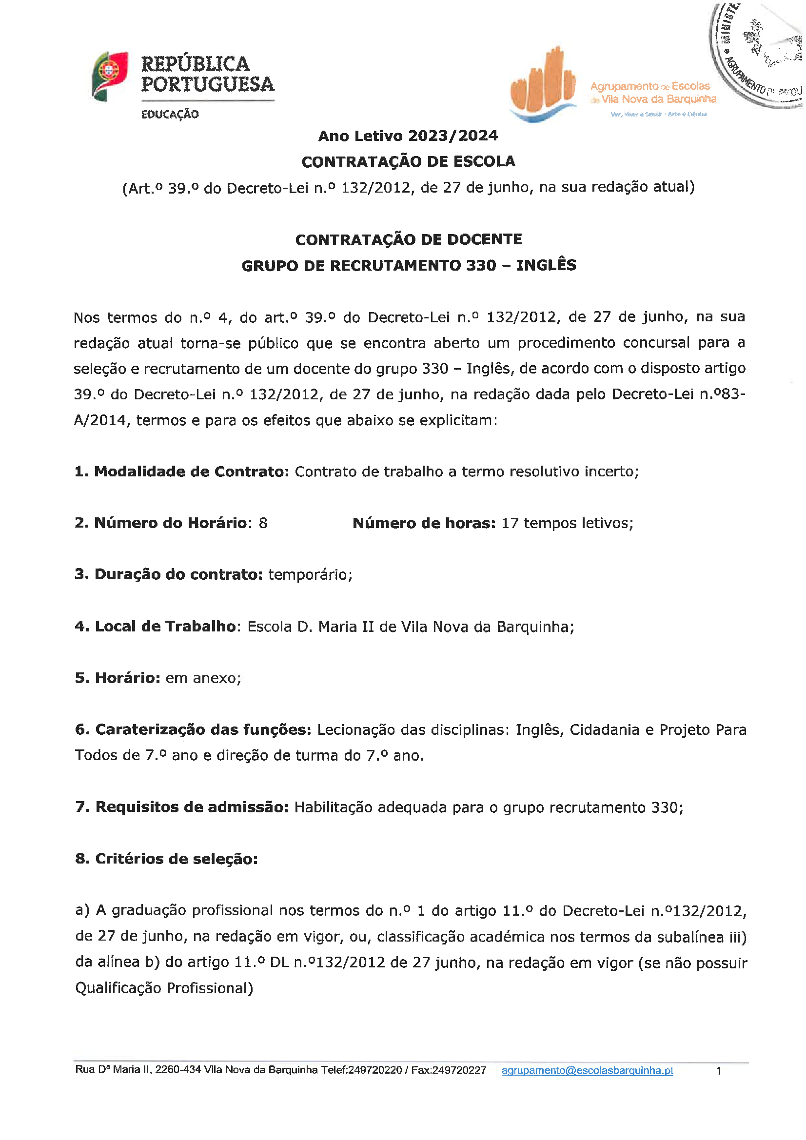 Aviso de abertura 330 ingles 1 of 3