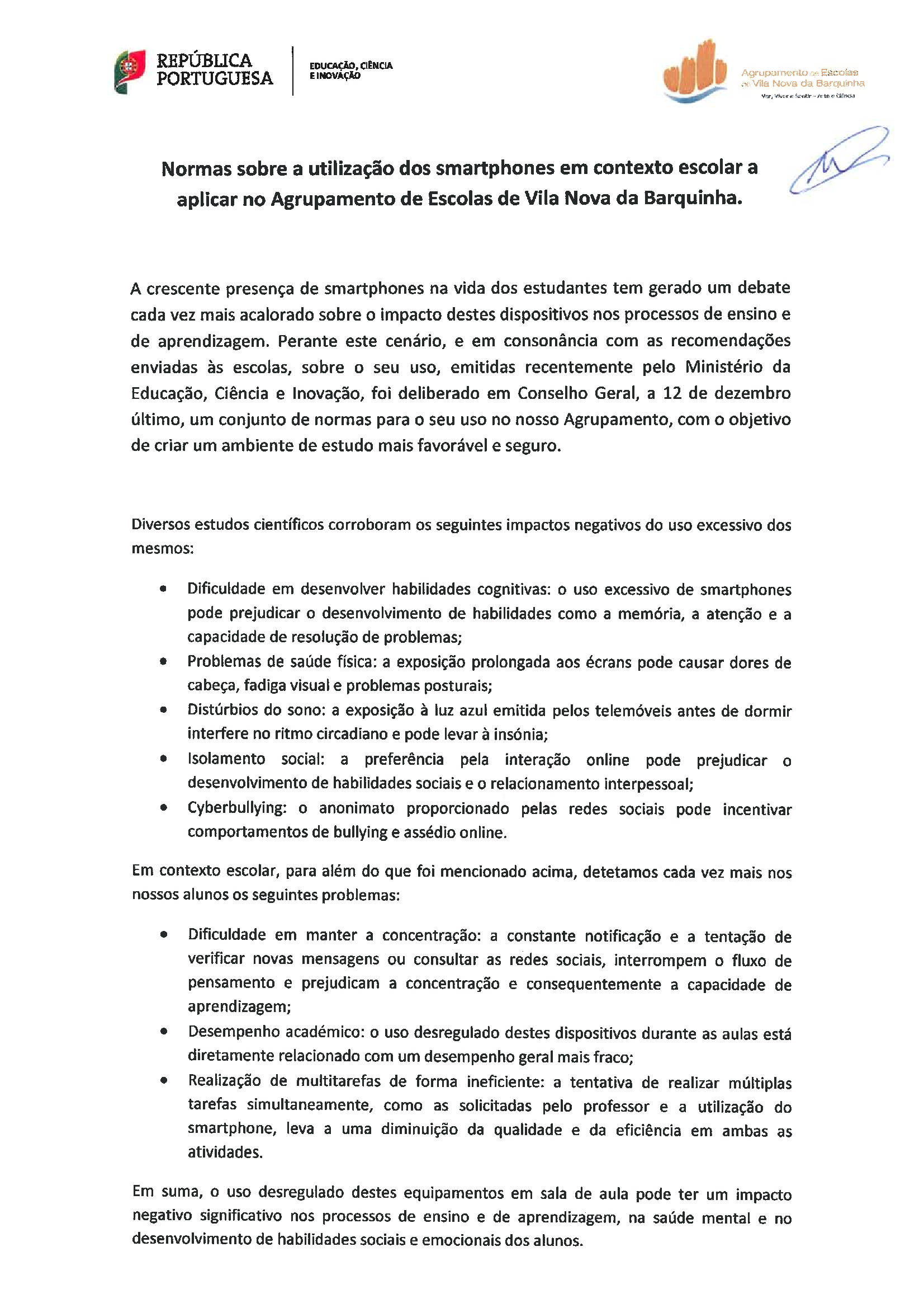 Normas de utilizacao smartphones 1 of 3